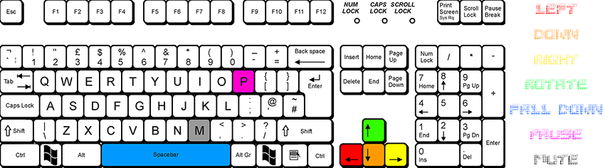Single player keyboard